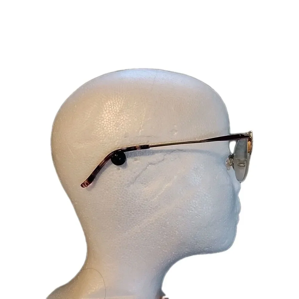 Laura Ashley Ivey Eyeglass Frame 53-15 140 Burgandy Semi Rimless Womens Metal